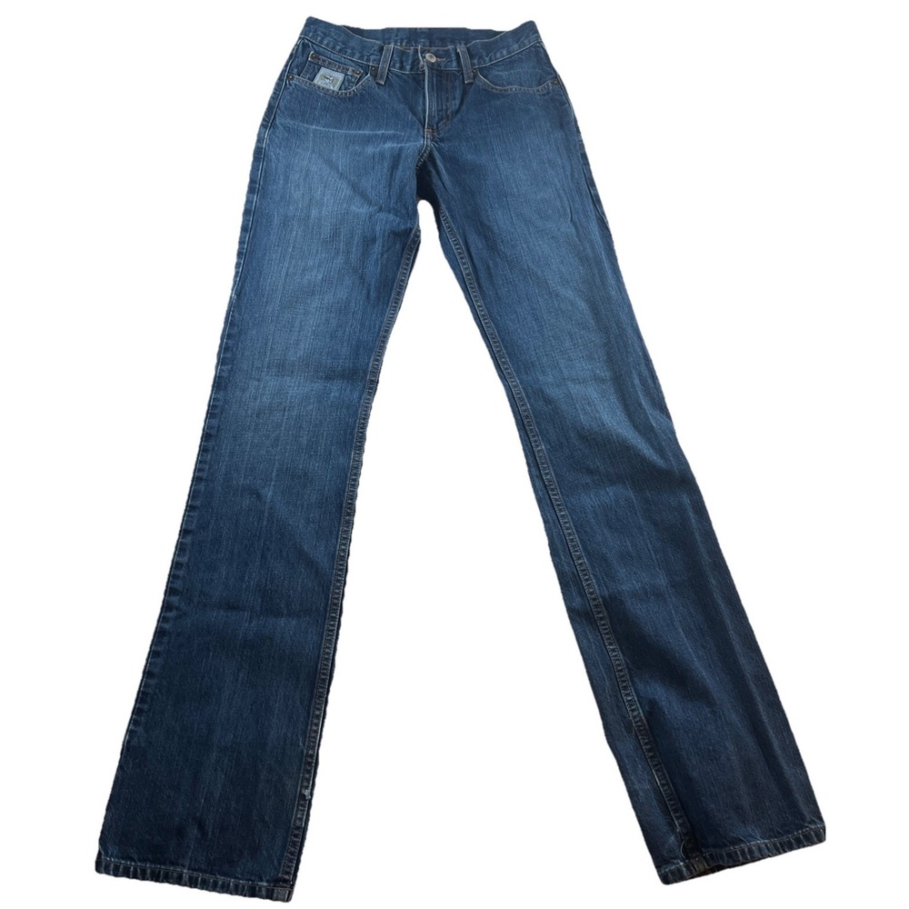 Cinch Silver Label Jeans Men 28x38 Blue Straight Leg Rodeo Cowboy